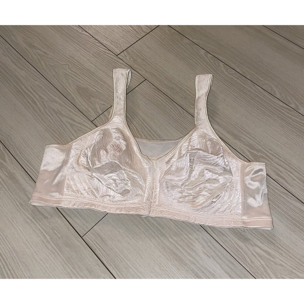 Playtex 18 Hour E525 Wire Free Bra Posture Boost PowerSupport Front Close 42B